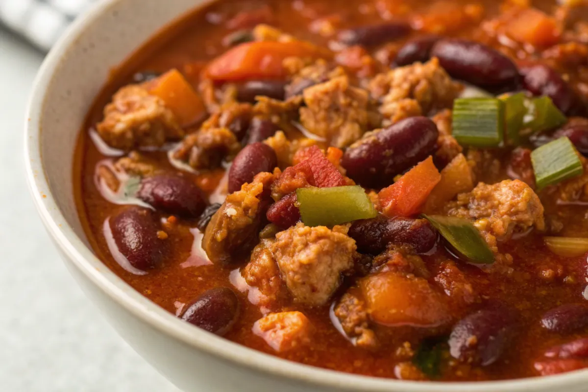 Classic Style Turkey Chili with a Lighter Twist