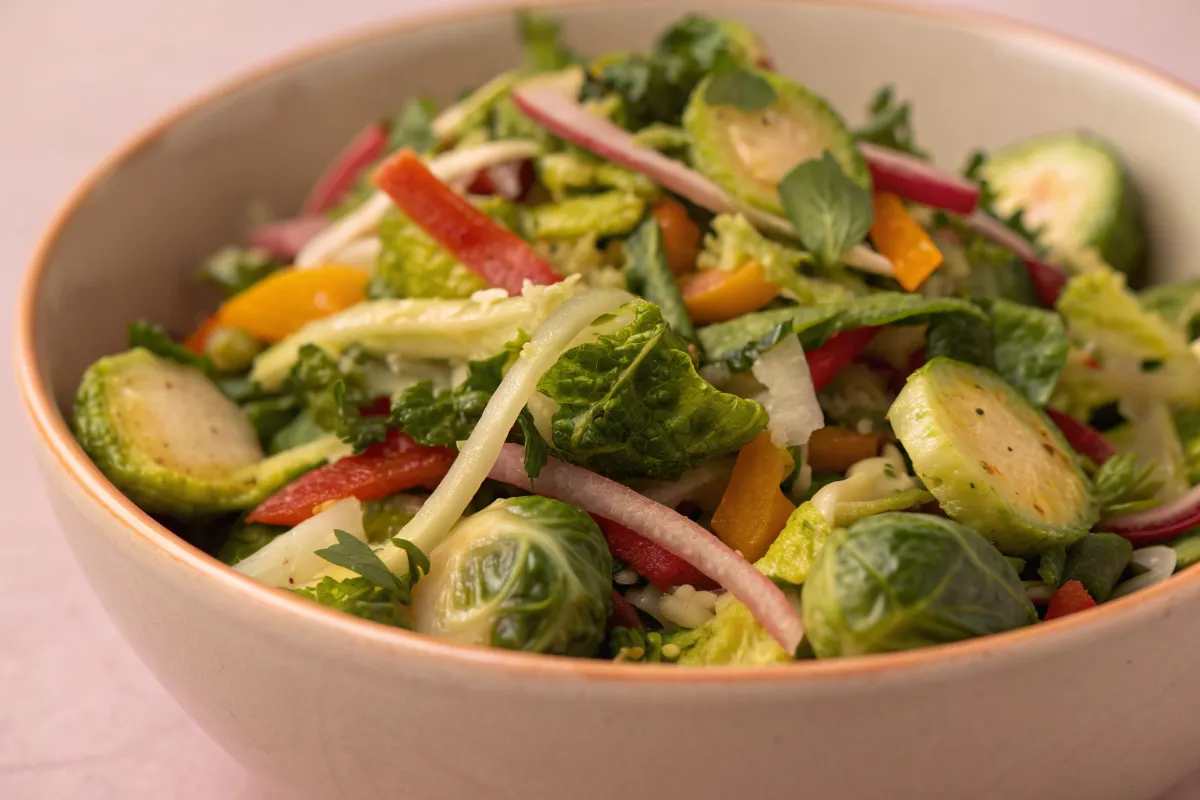 The Ultimate Raw Brussel Sprout Salad: Fast and Flavorful