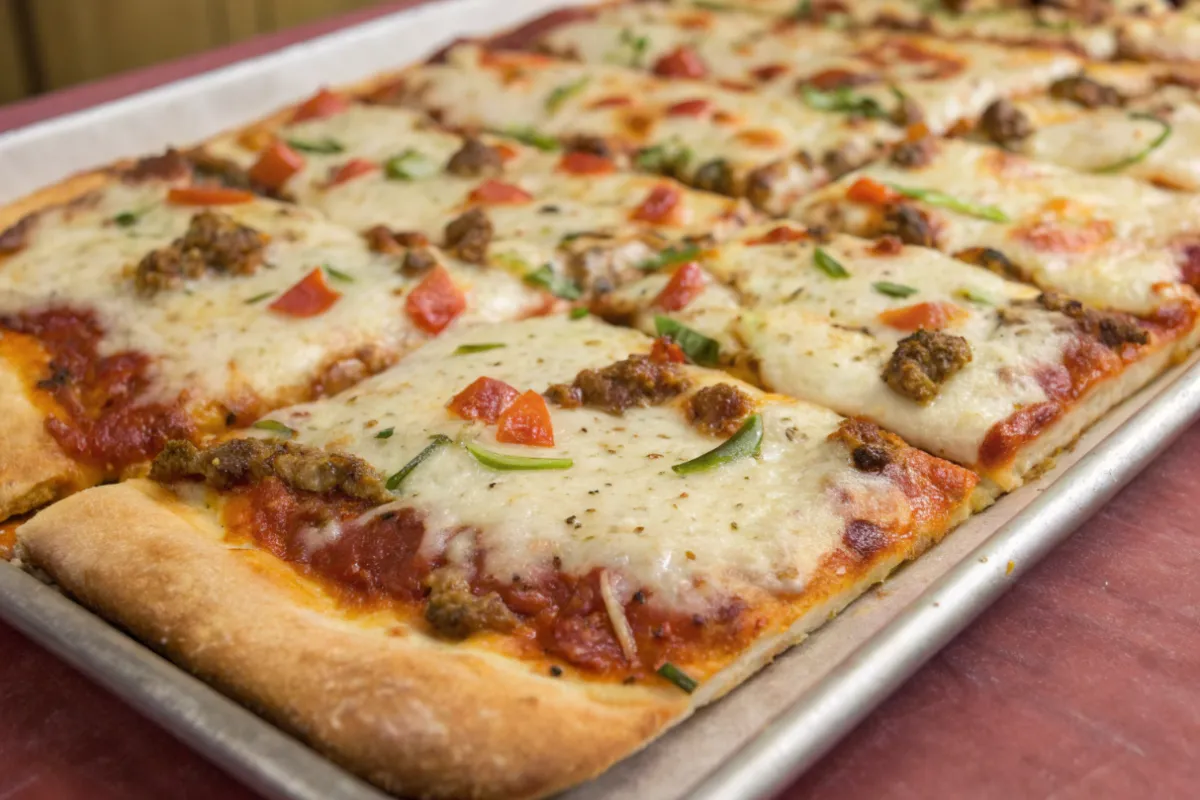 Easy Cheesy Sheet Pan Pizza for Feeding a Crowd