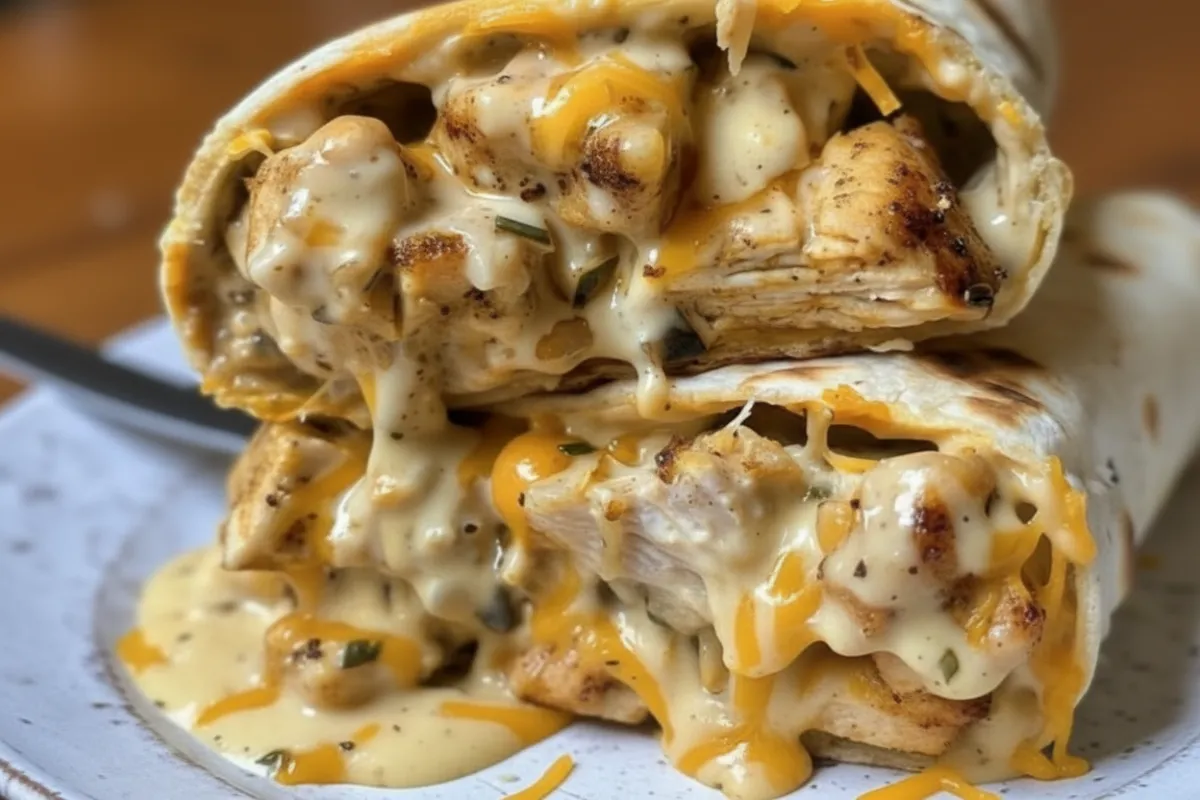 Homemade Cheesy Garlic Chicken Wraps: Better Than Takeout