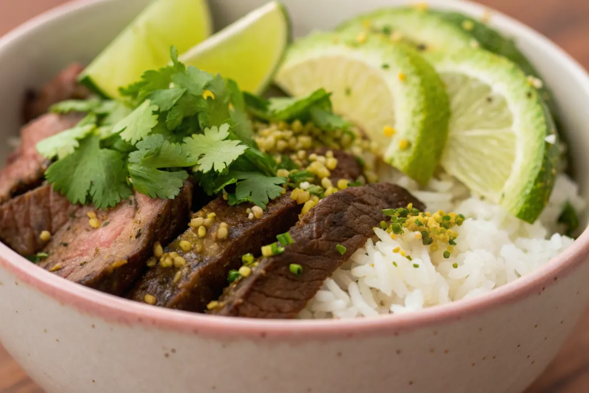 The Ultimate 20-Minute Cilantro Lime Steak Bowls
