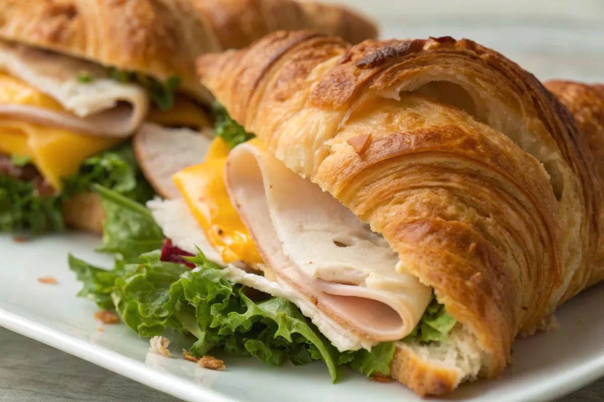 How to Make Hot Turkey and Cheese Croissants at Home