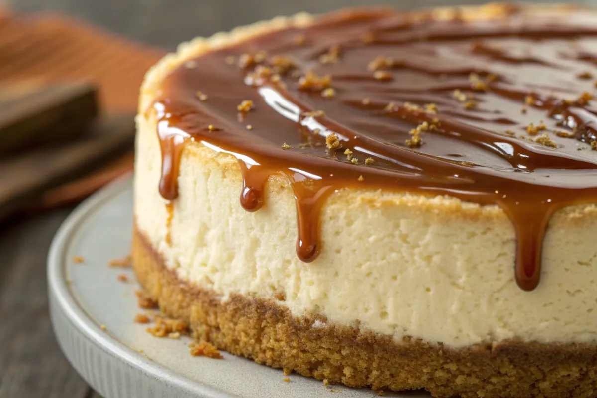 My Secret to a Crack Free Salted Caramel Cheesecake Recipe
