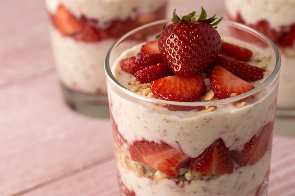Strawberry Cheesecake Overnight Oats Recipe
