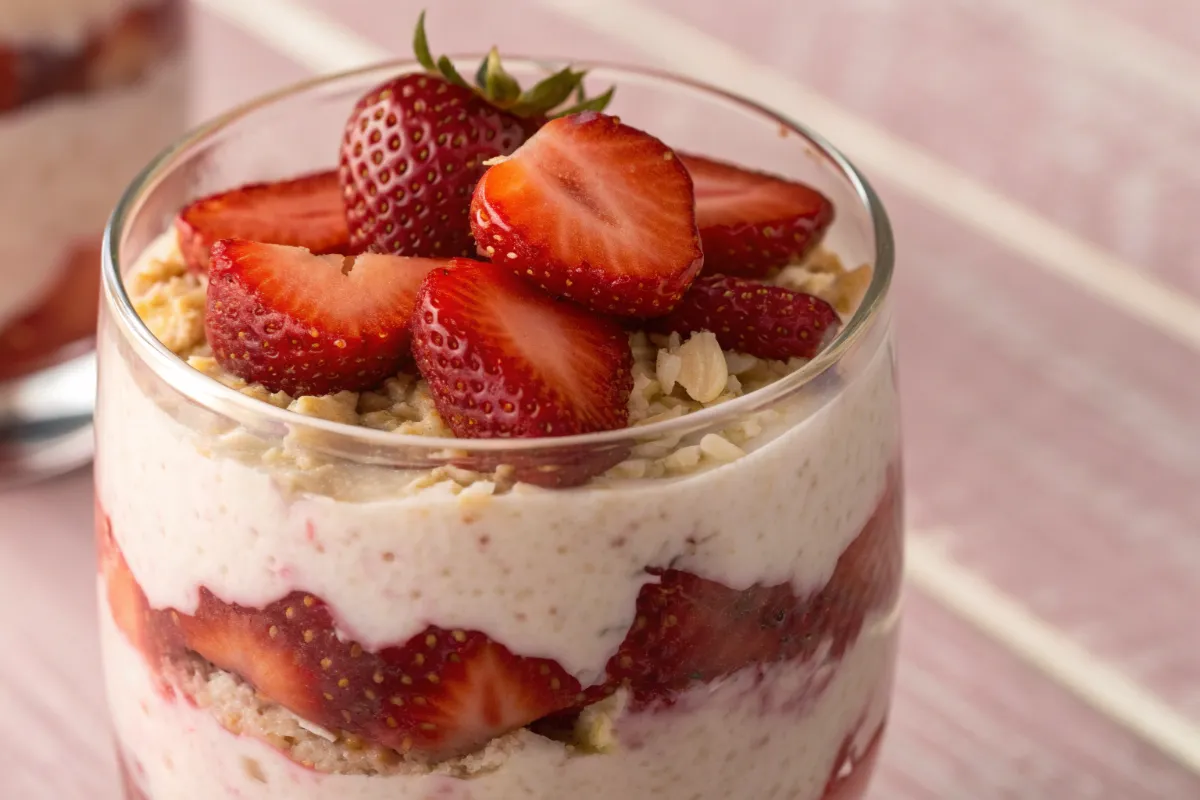 How to Make Strawberry Cheesecake Overnight Oats That Taste Like Cake