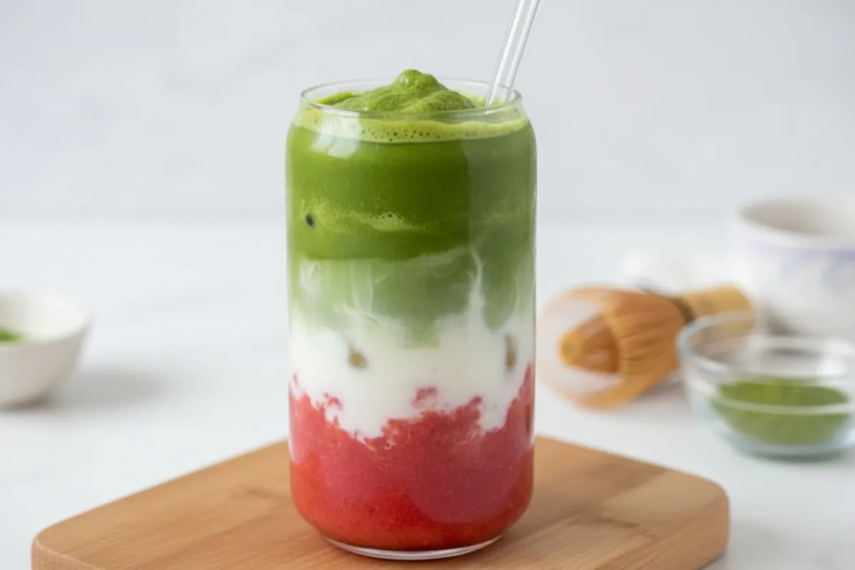 How to Make a Viral Strawberry Matcha Latte in 5 Minutes