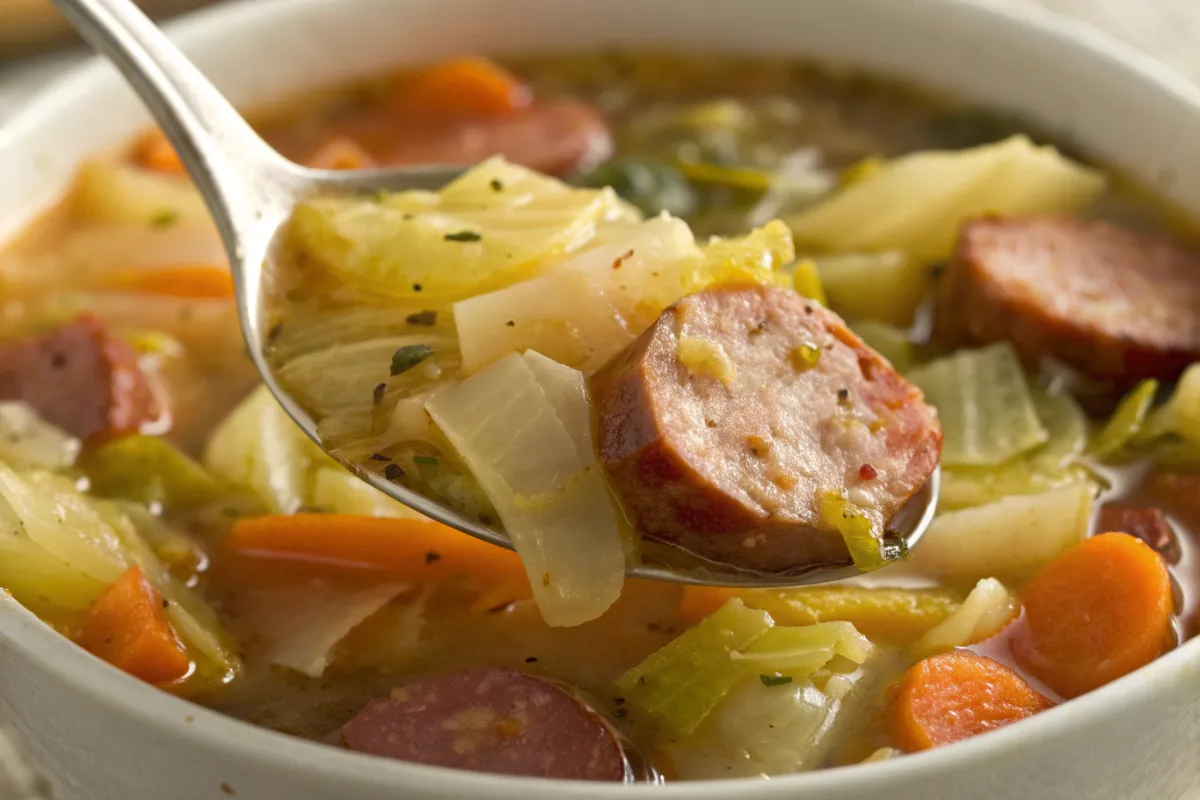 30 Minute Cabbage Sausage Soup: An Easy Winter Weeknight Savior