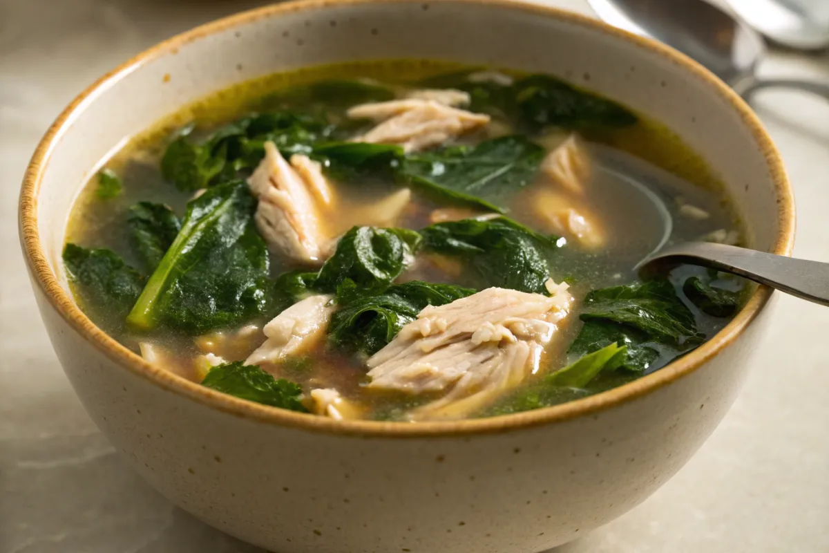 Chicken Spinach Soup Recipe