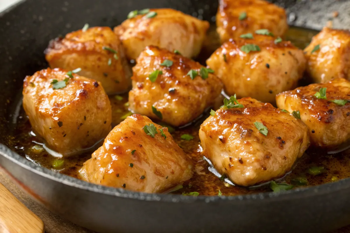 15 Minute Magic: Garlic Butter Chicken Bites Skillet