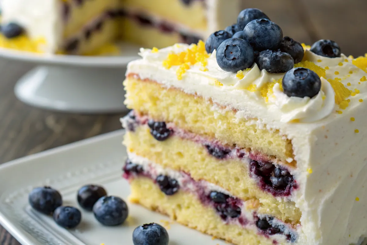 Lemon Blueberry Cake Recipe