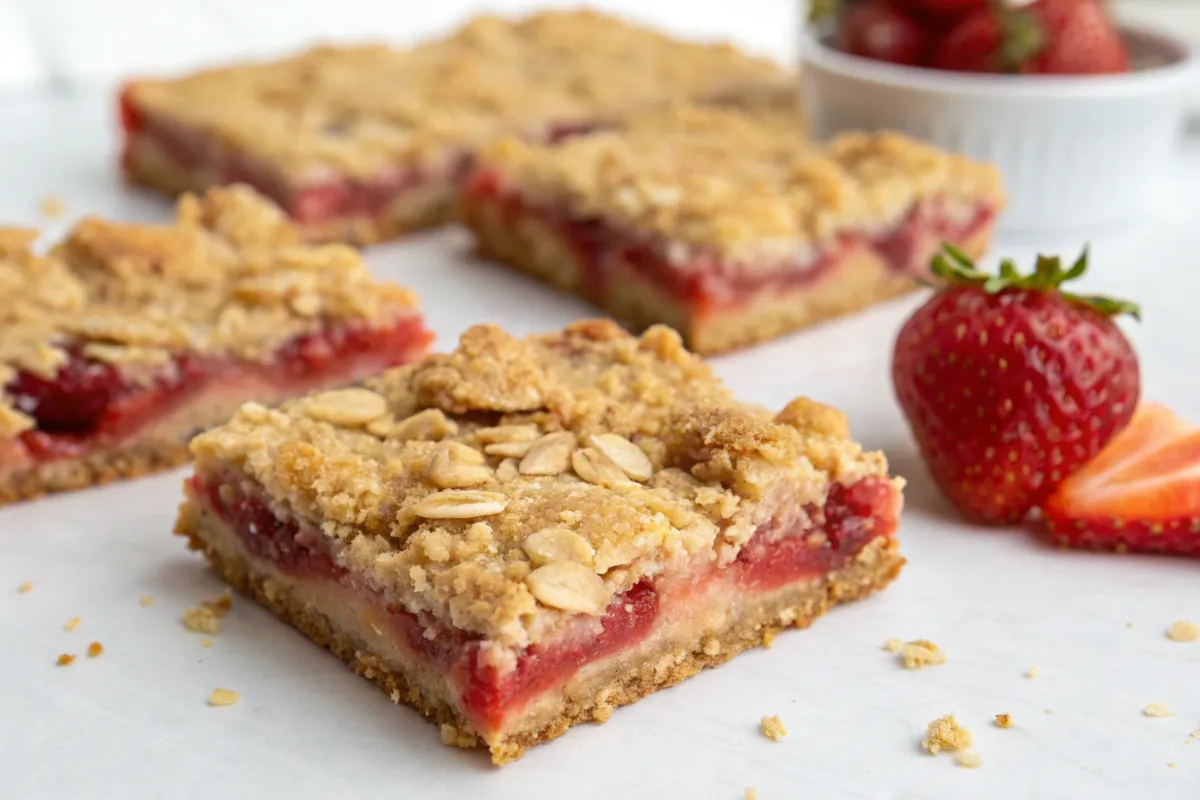 Strawberry Oatmeal Bars Recipe