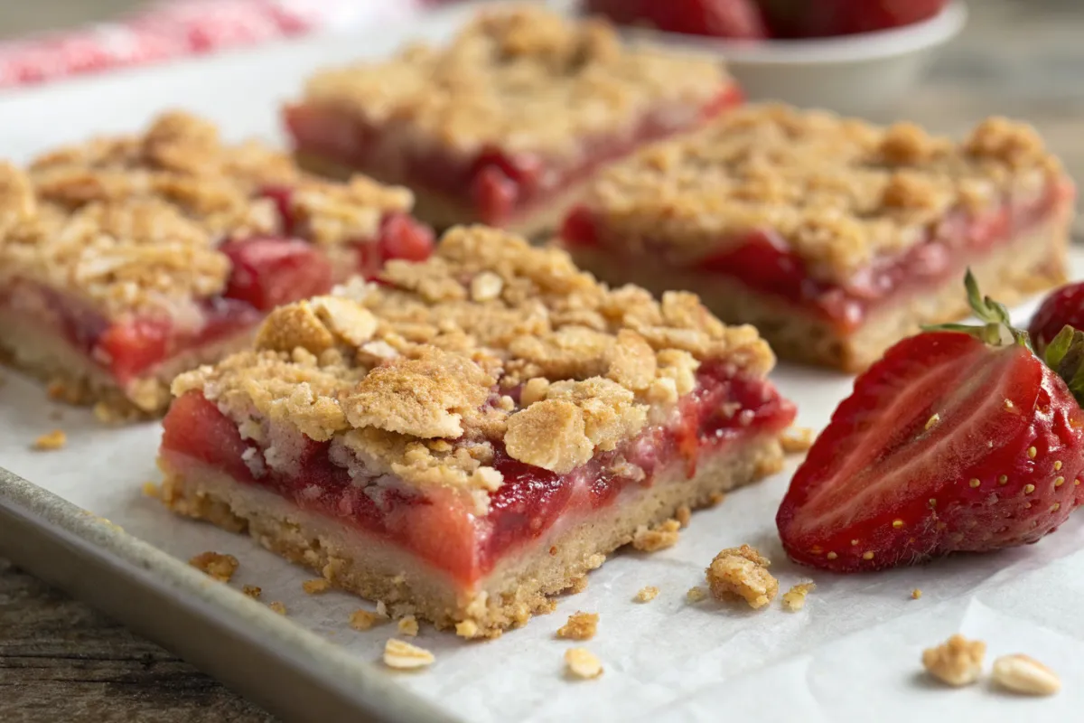 The Ultimate Healthy Strawberry Oatmeal Bars