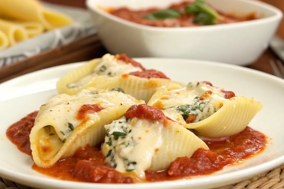 Ricotta Stuffed Shells with Marinara Recipe