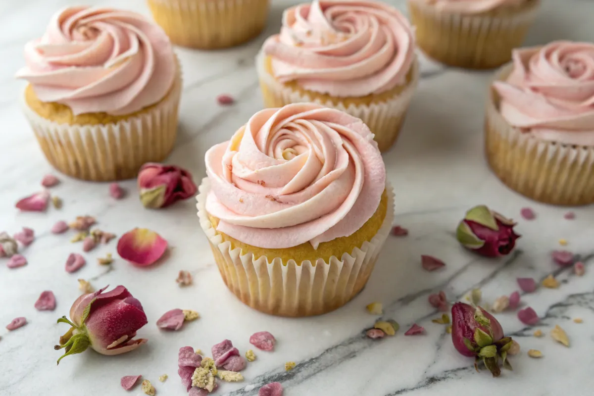 Ultimate Rose Vanilla Cupcakes: Soft, Floral, and Perfectly Elegant