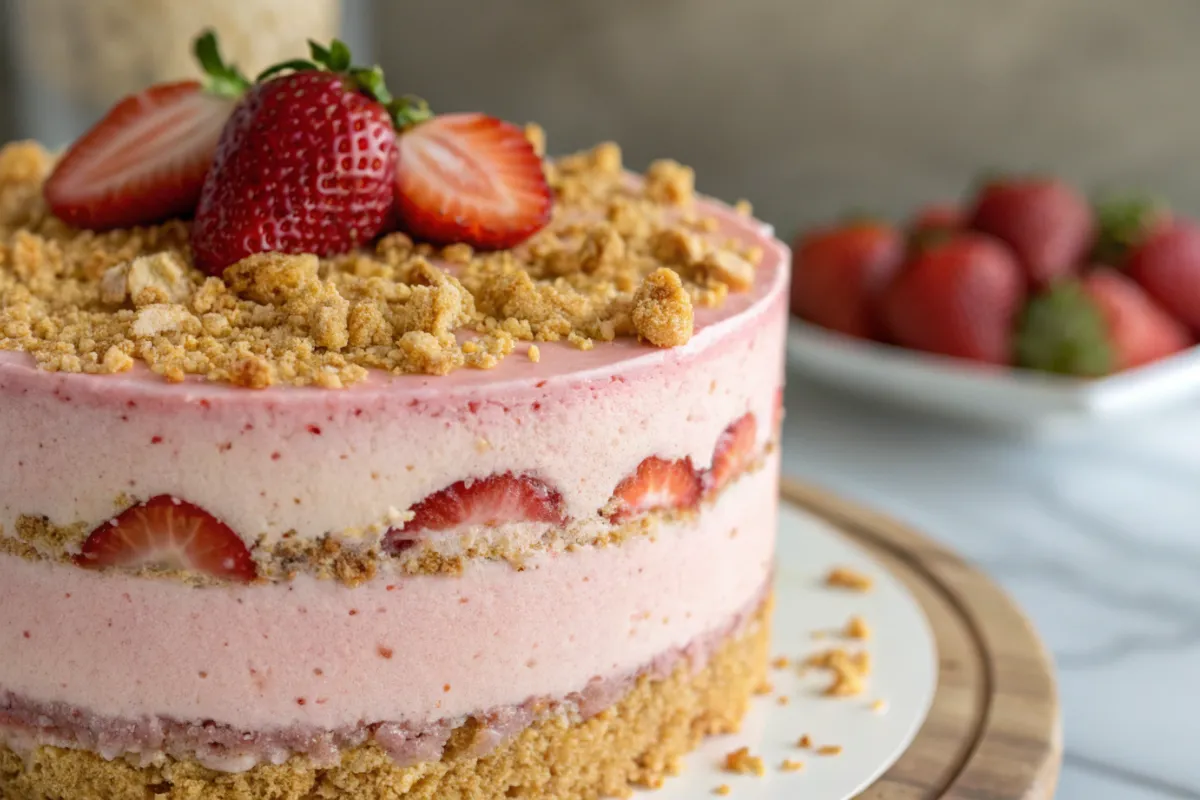 Strawberry Crunch Cake Recipe
