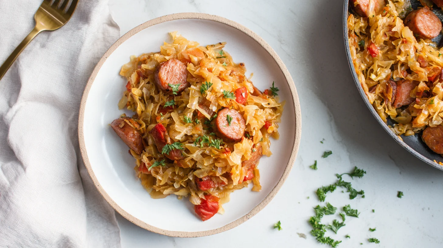 Sauerkraut & Sausage One-Pan Skillet