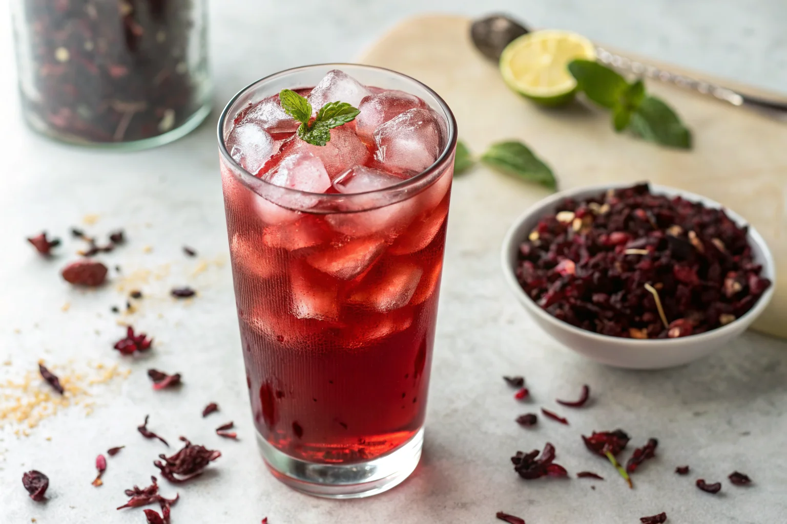 Hibiscus Iced Tea