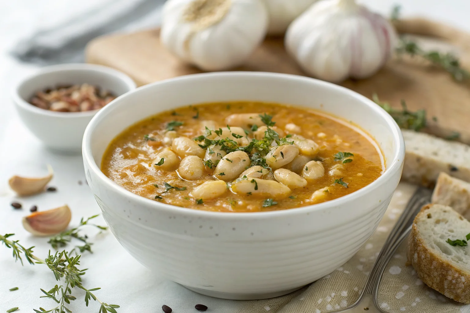 Roasted Garlic & White Bean Soup: Creamy, Comforting, and Easy