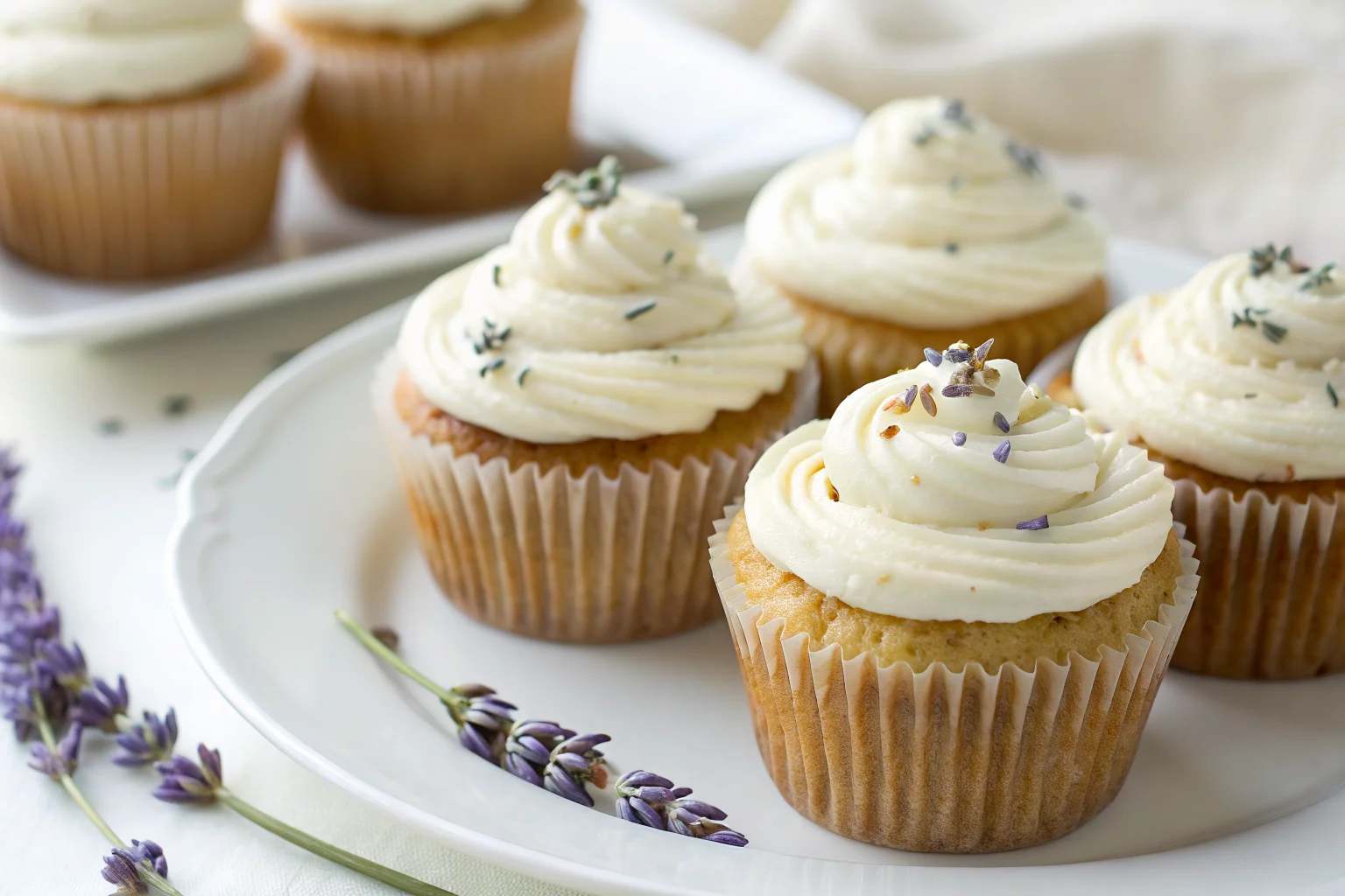 Honey Lavender Cupcakes
