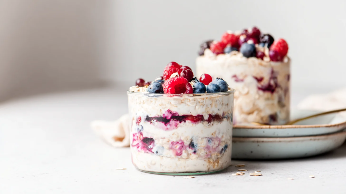 Kefir Overnight Oats with Berries
