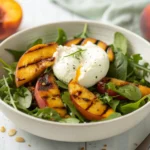Grilled Peach and Burrata Salad