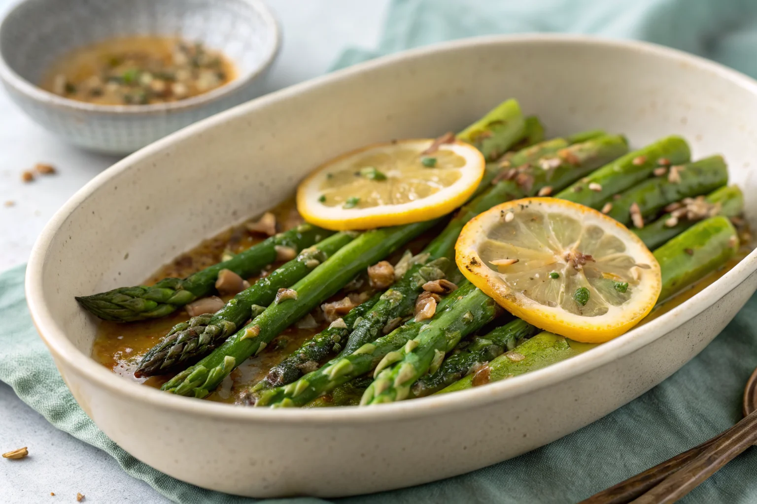 Asparagus with Lemon Brown Butter