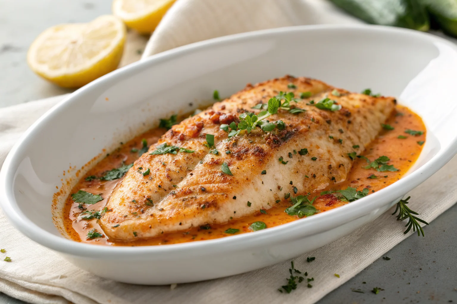 Buffalo Baked Tilapia