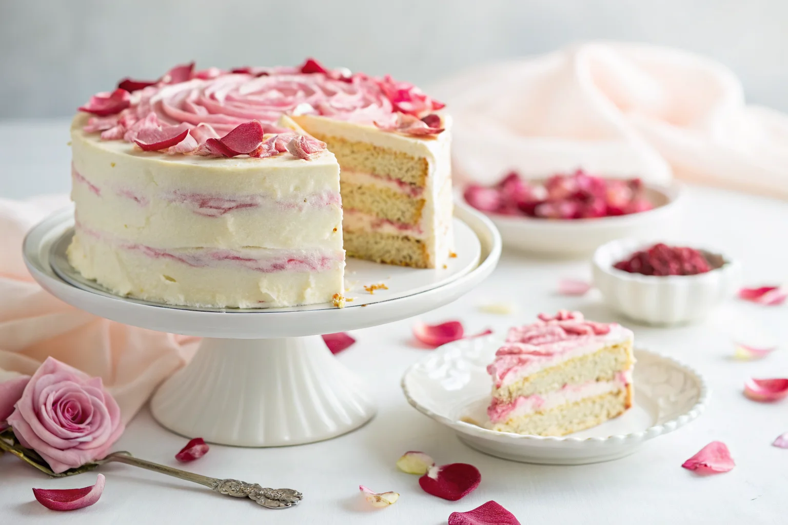 Rose Petal Layer Cake