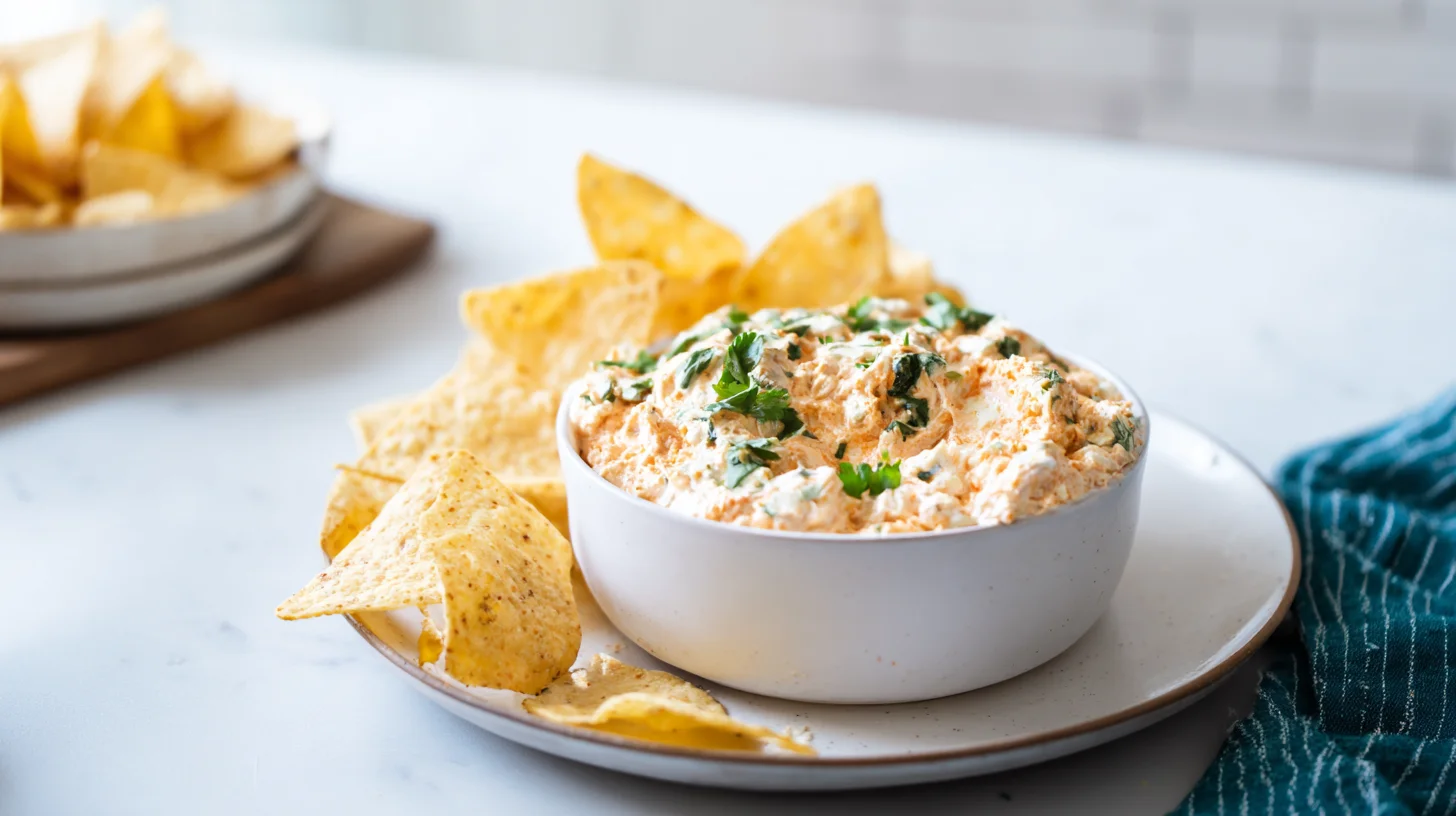 Buffalo Chicken Dip with Tortilla Chips: The Ultimate Party Appetizer