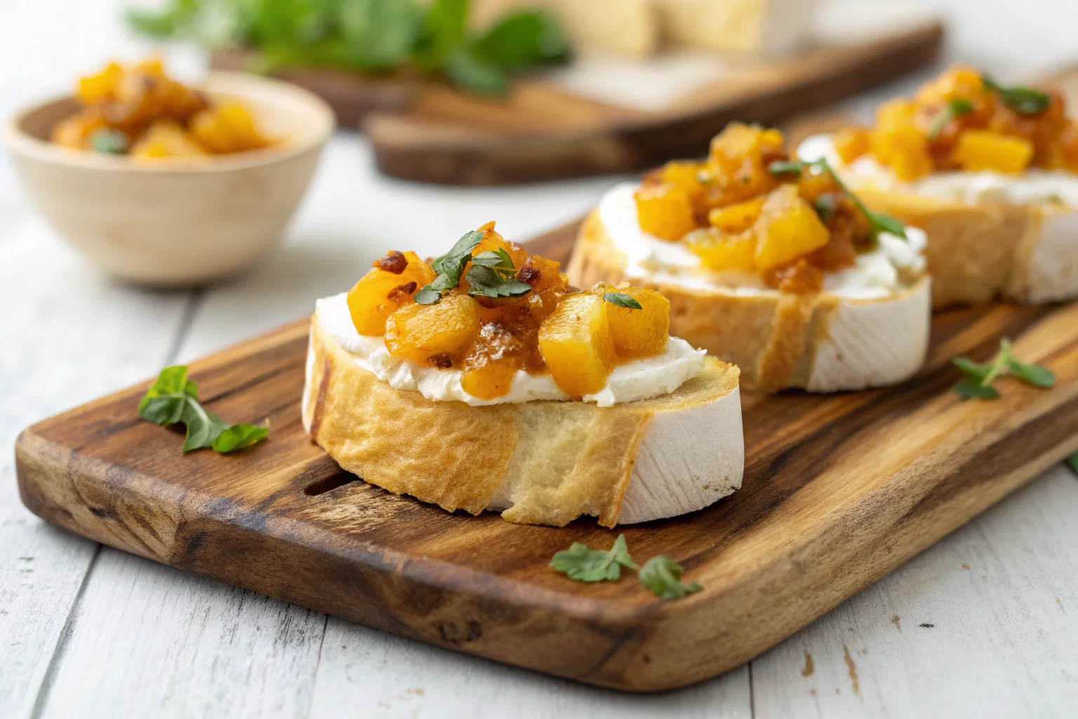 Mango Chutney and Brie Crostini: Easy Elegant Appetizer