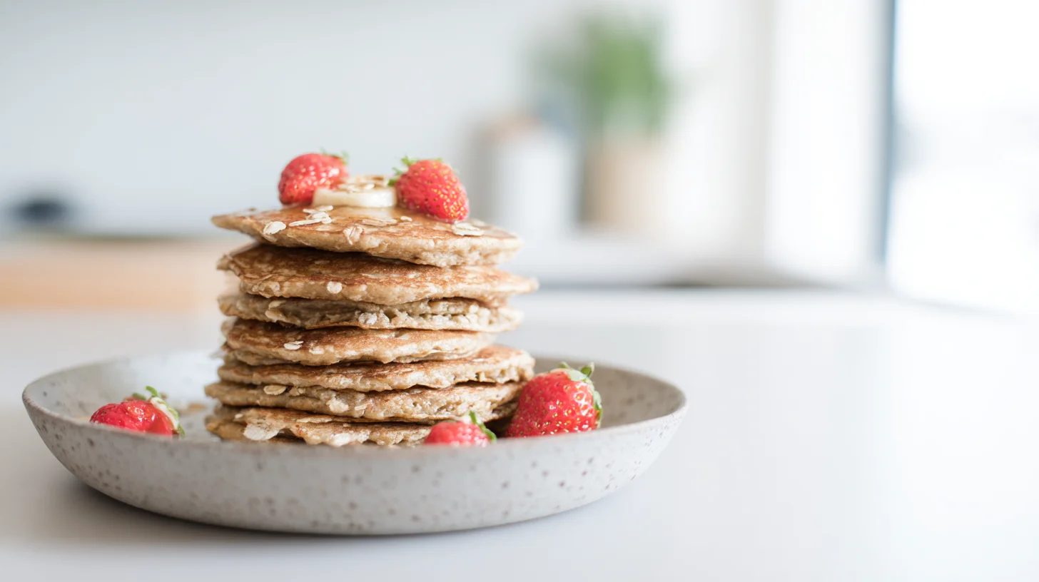Banana Oat Blender Pancakes: Quick and Wholesome Breakfast