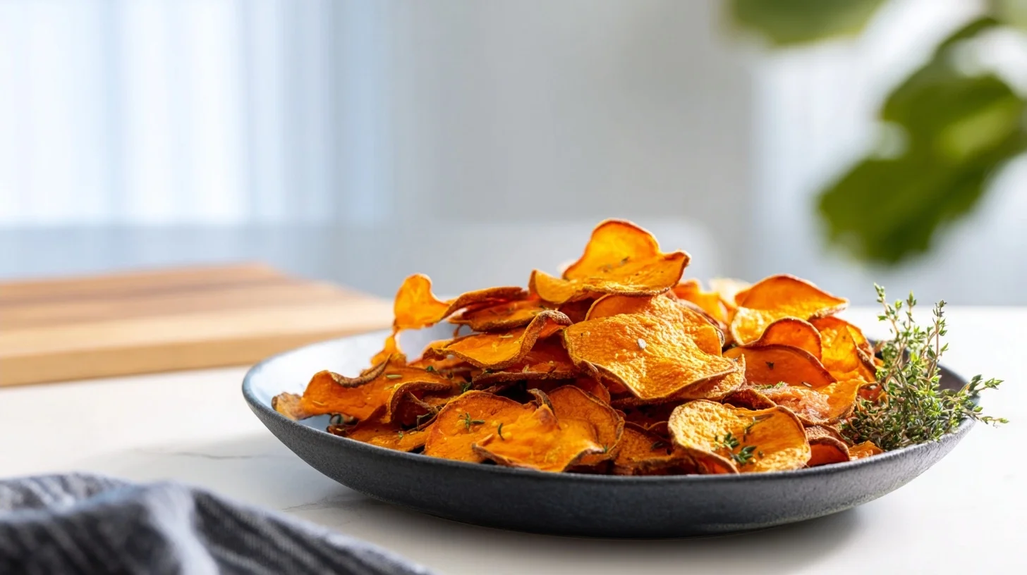 Oven-Baked Sweet Potato Chips