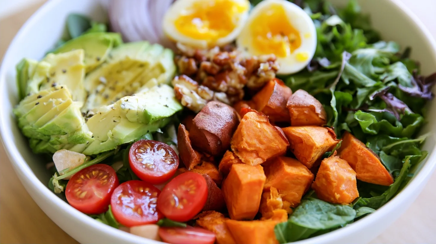 Sweet Potato Bowl with Tahini Dressing