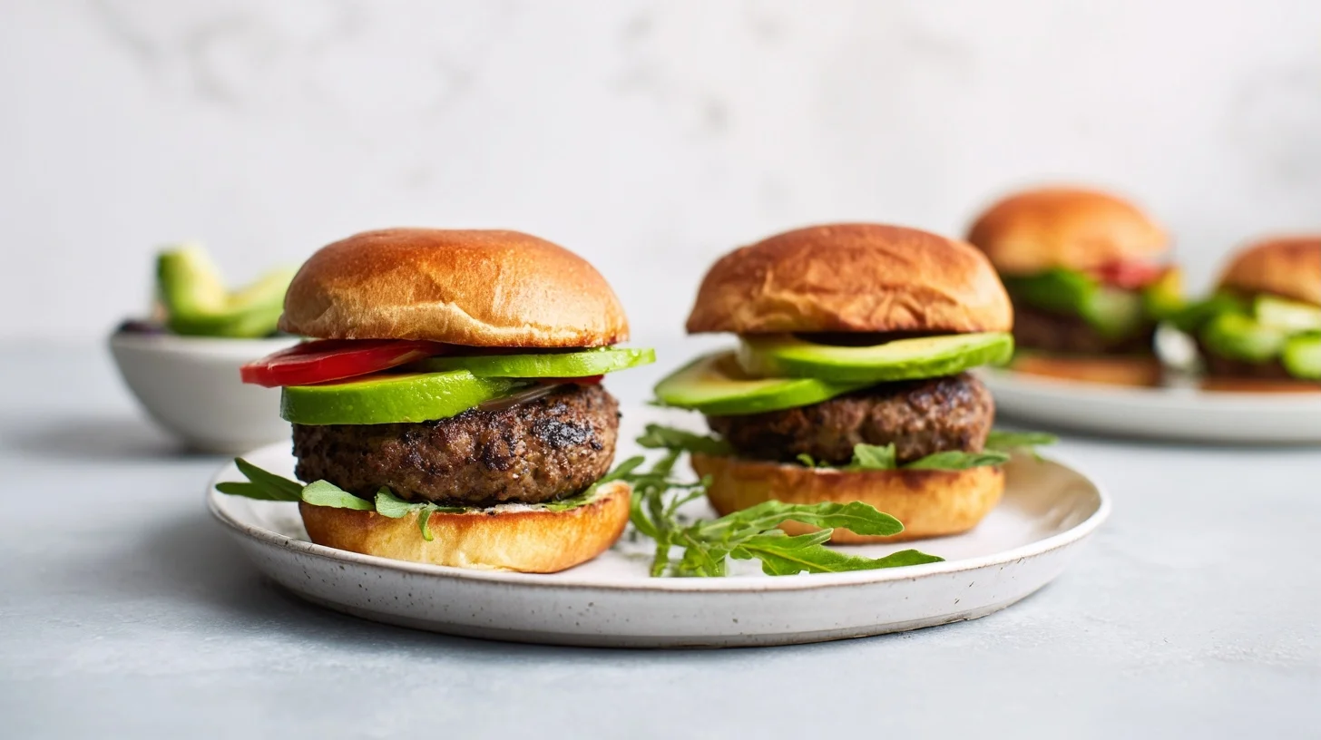 Grilled Turkey Burgers with Avocado: Juicy and in 25 Minutes