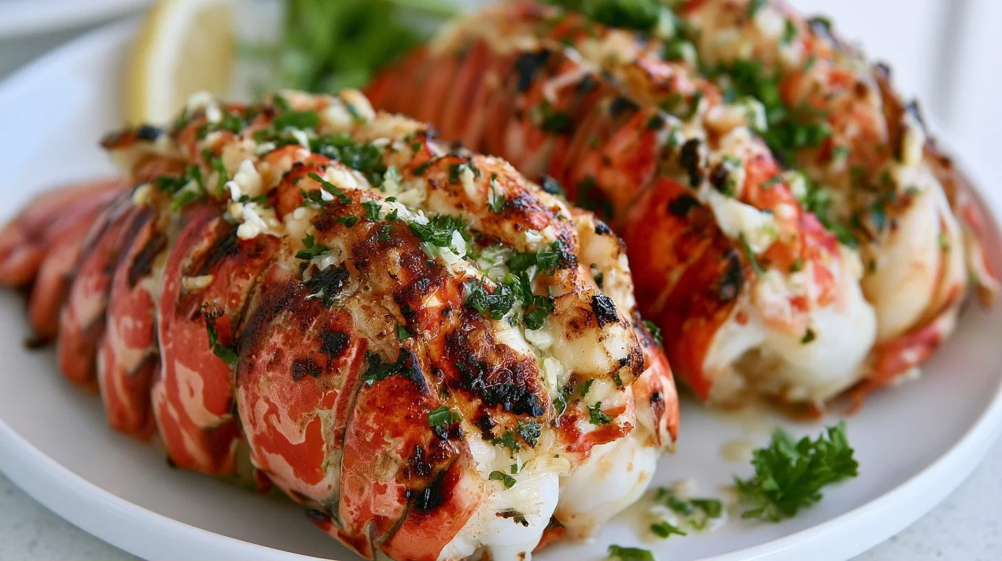 Grilled Lobster Tails with Garlic Butter