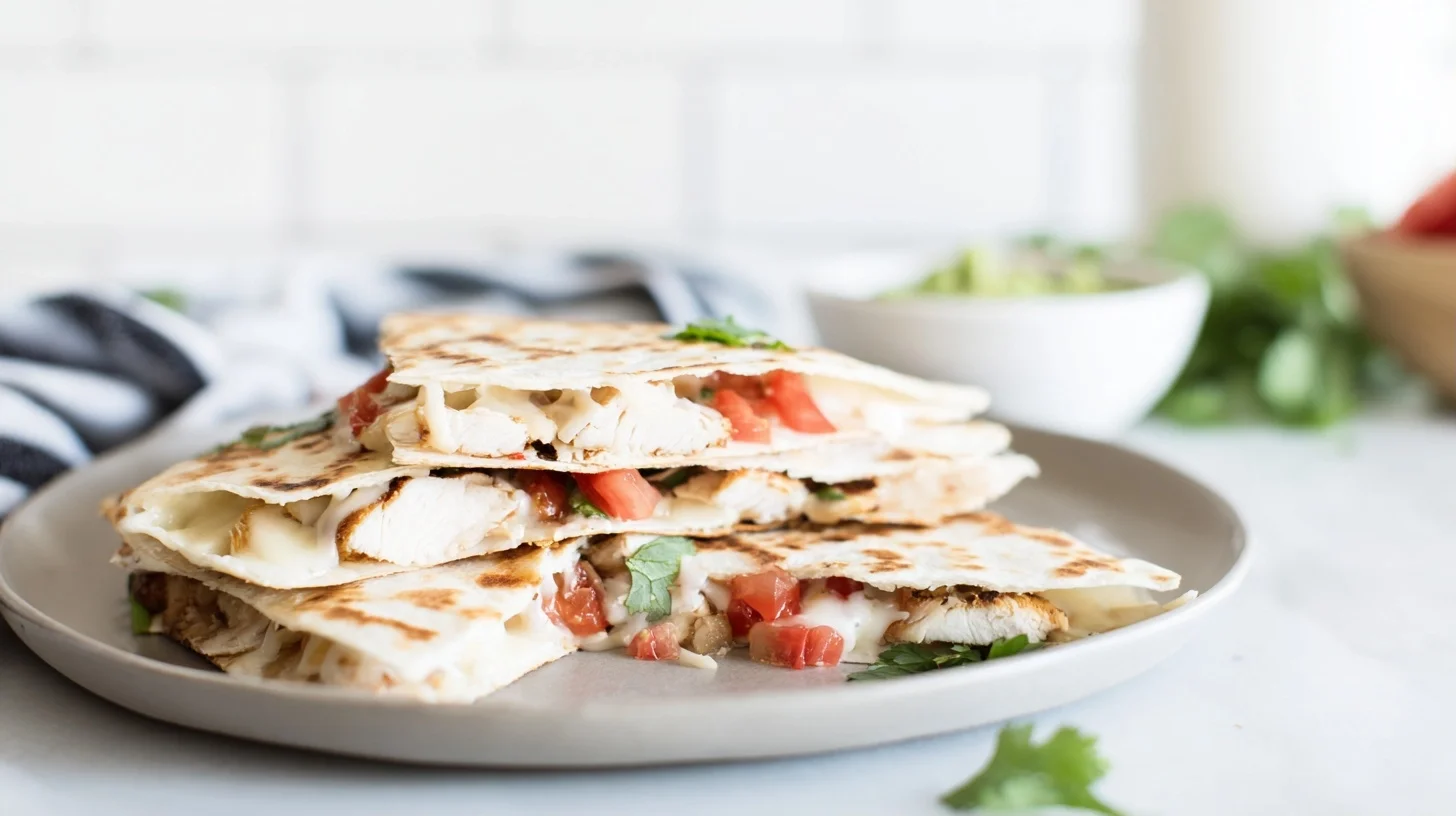 Grilled Chicken and Cheese Quesadillas with Smoky Flavor