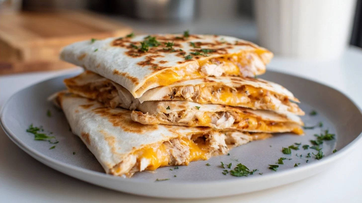 Grilled Chicken and Cheese Quesadillas