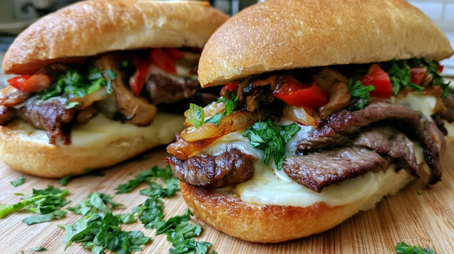 Philly Cheese Steak Sandwich Recipe with the Best Slicing Technique