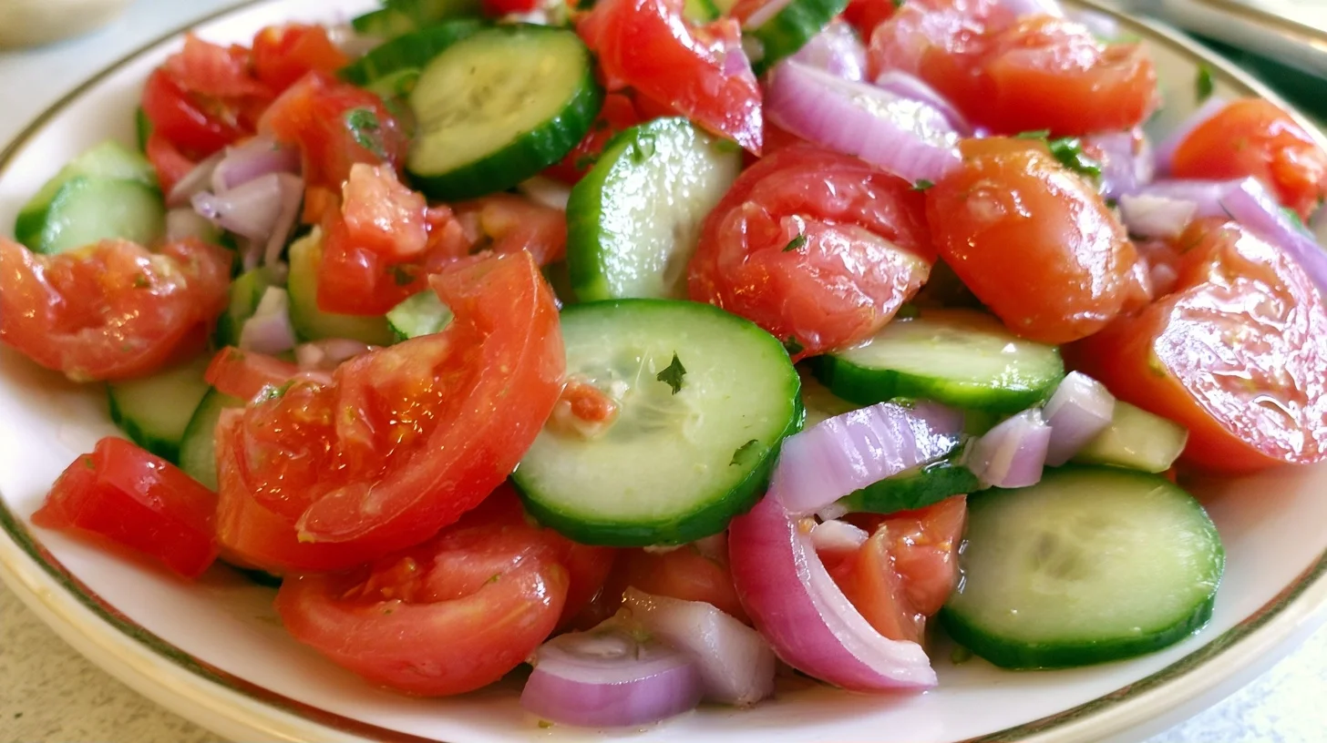Cucumber Tomato Onion Salad