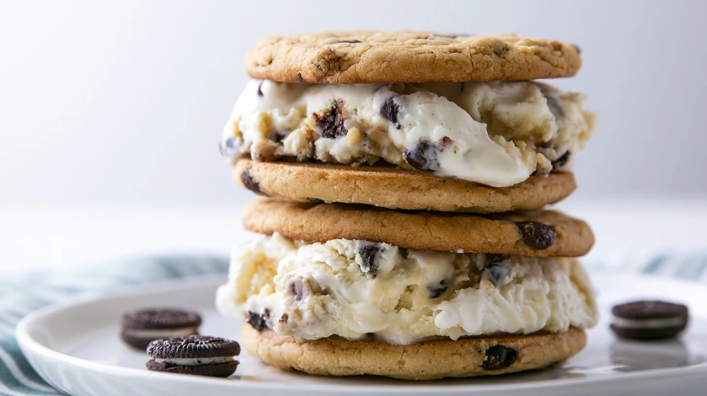 Layered Ice Cream Sandwich Dessert