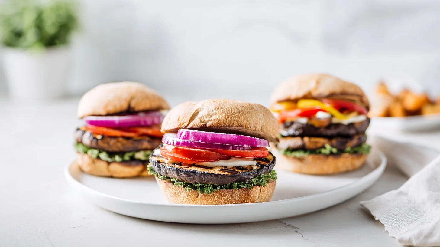 Grilled Portobello Mushroom Burgers