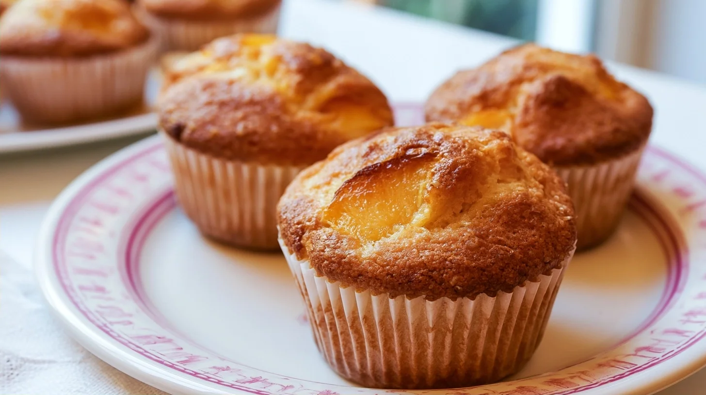 Fresh Peach Muffins