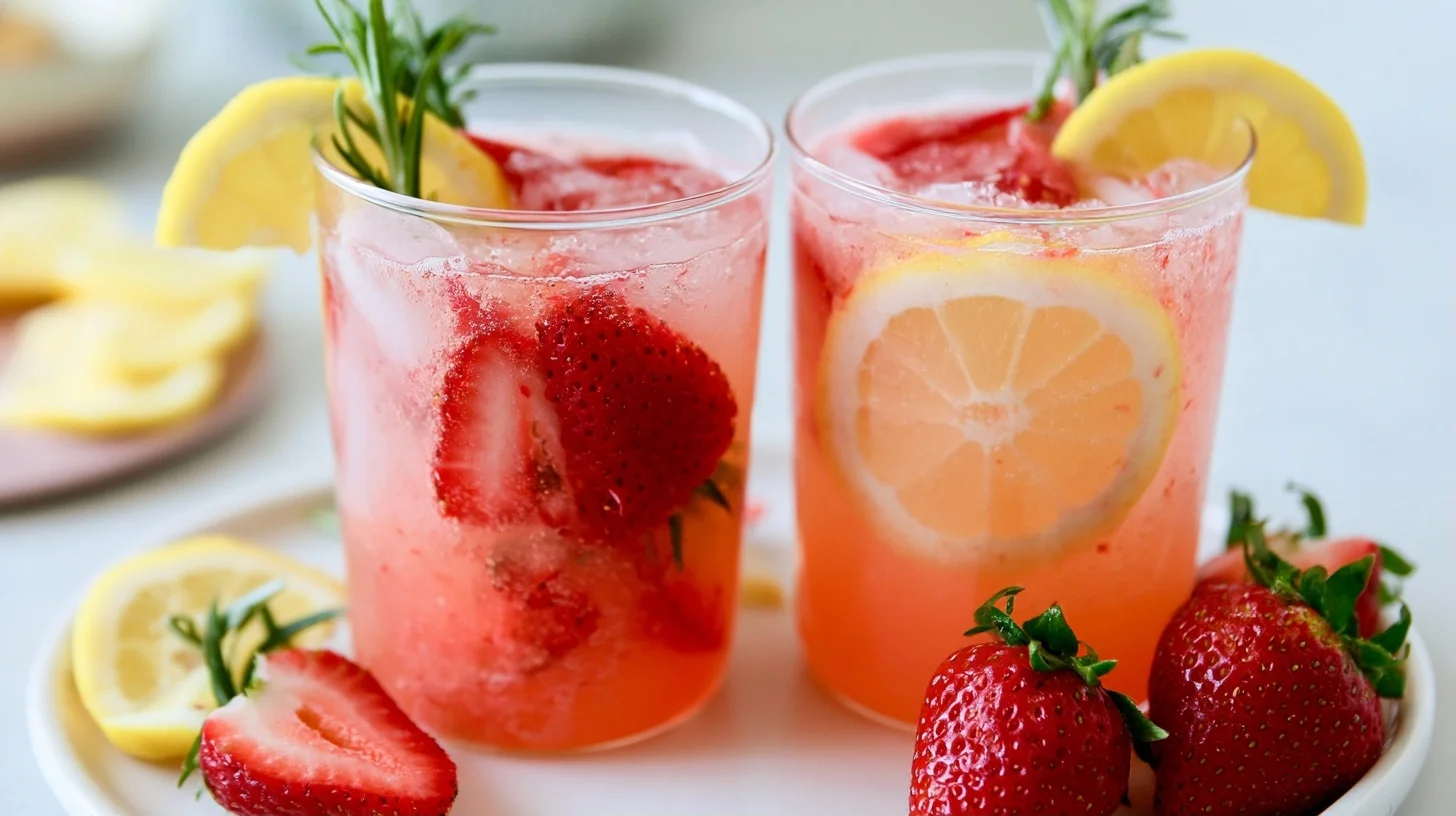 Sparkling Strawberry Lemonade That is Perfectly Refreshing Every Time