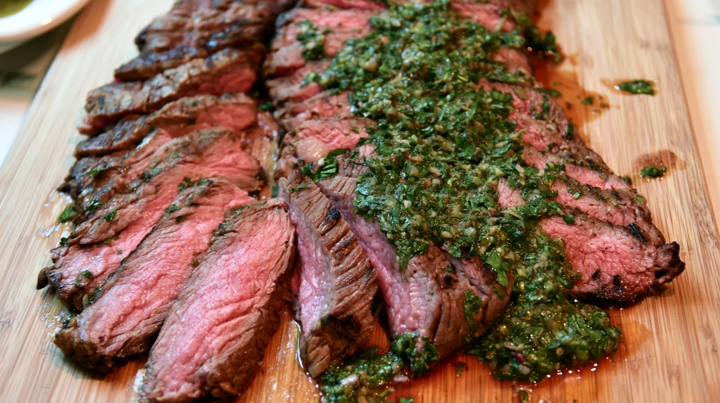 How to Make Chimichurri Flank Steak with Fresh Herb Sauce