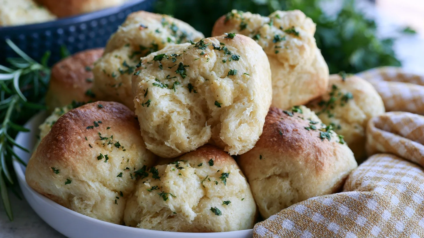 Best Garlic Butter Dinner Rolls with Tangzhong for Maximum Softness