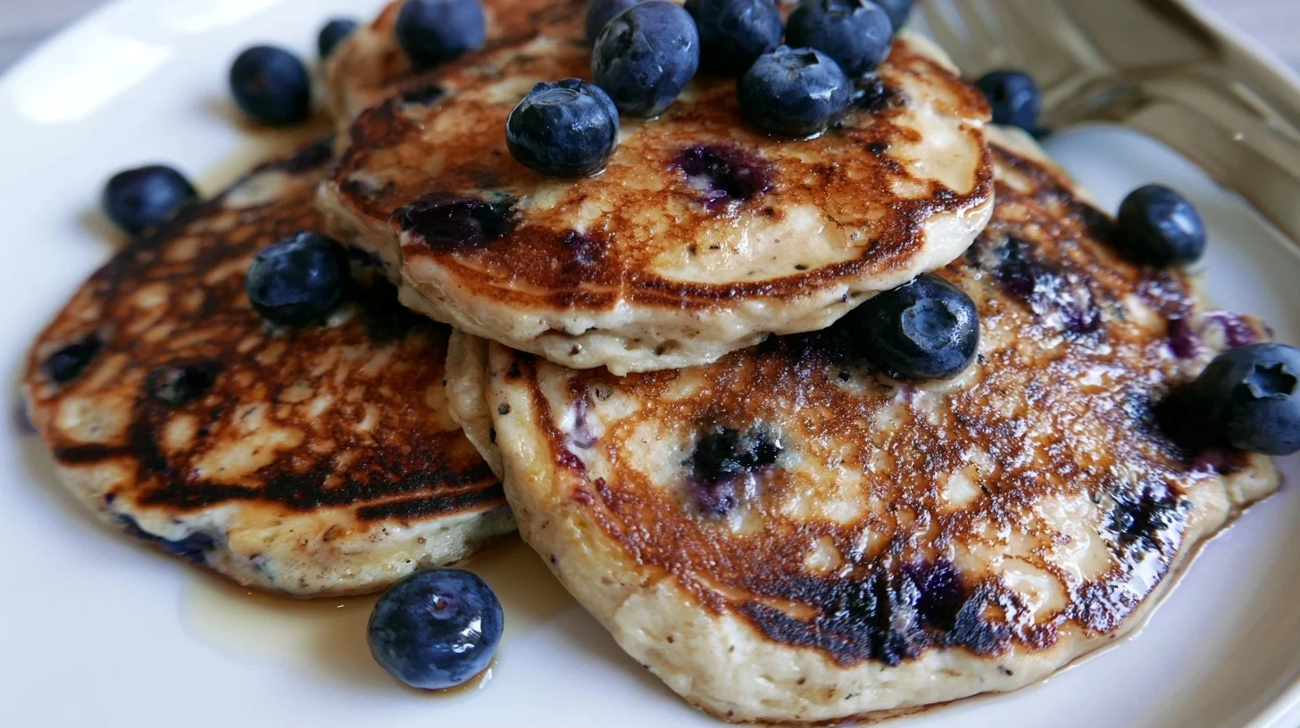The Best Blueberry Cottage Cheese Pancakes: Fluffy and Protein-Packed