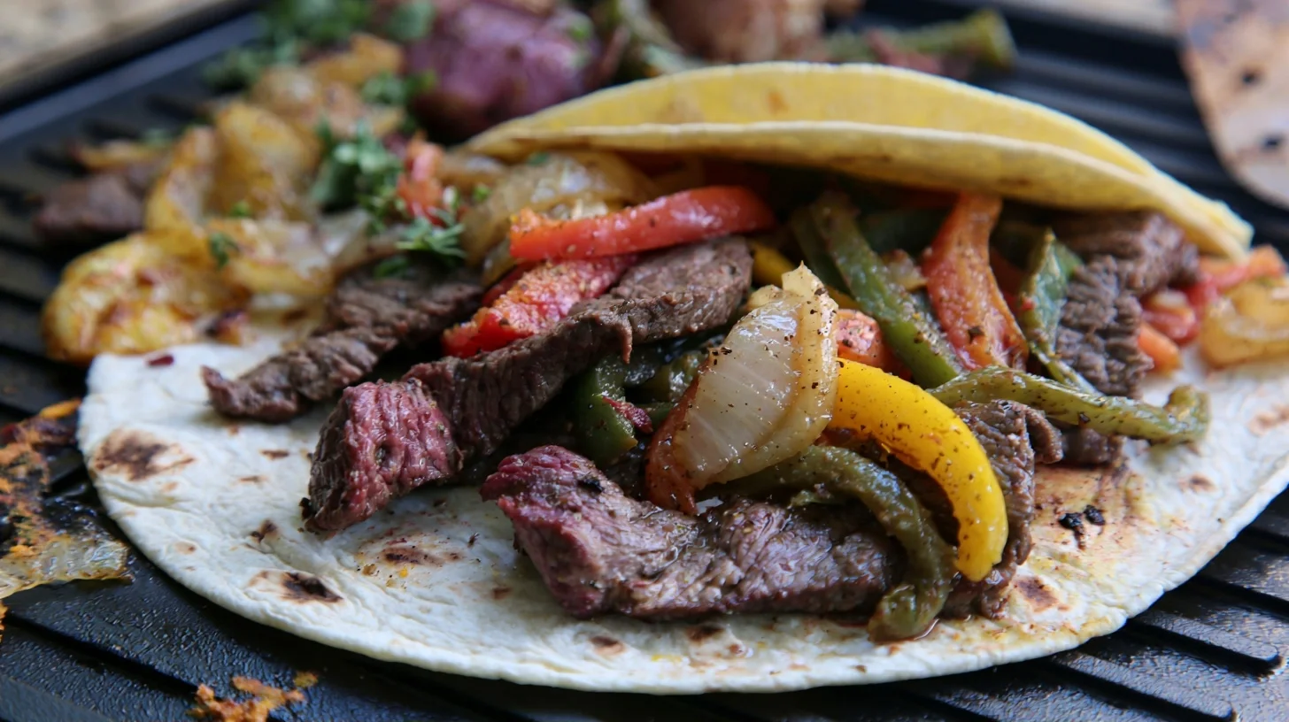 Blackstone Steak Fajitas