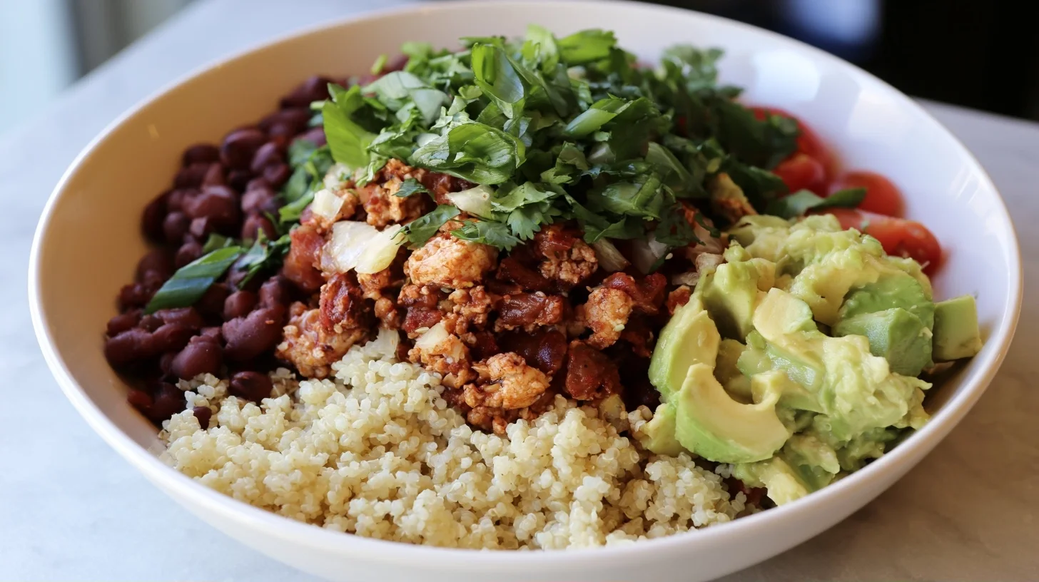 Chipotle Bowl with Cilantro Lime Rice and Smoky Chicken