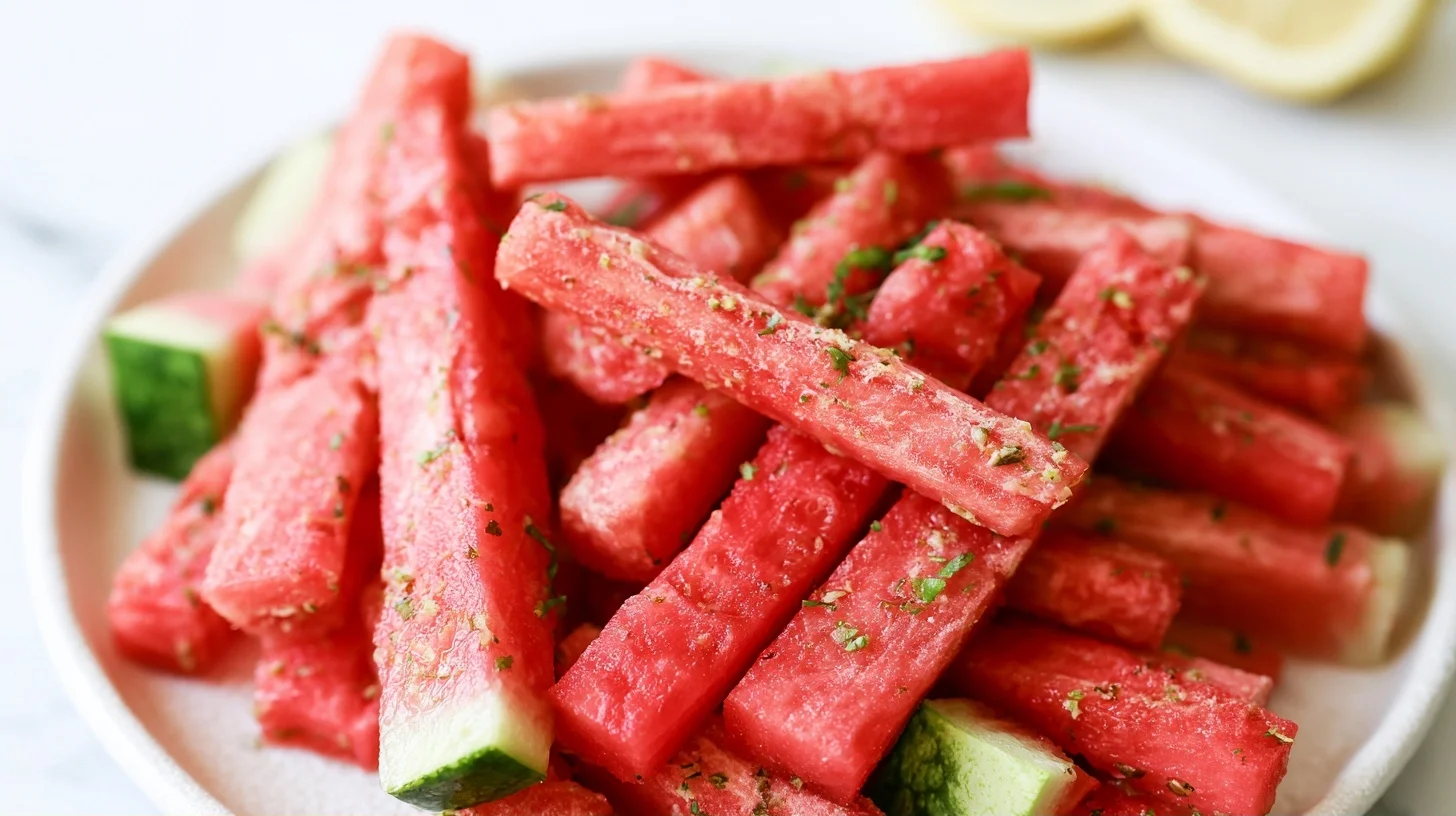 Watermelon Fries with Coconut Lime Dip: A Refreshing Summer Snack