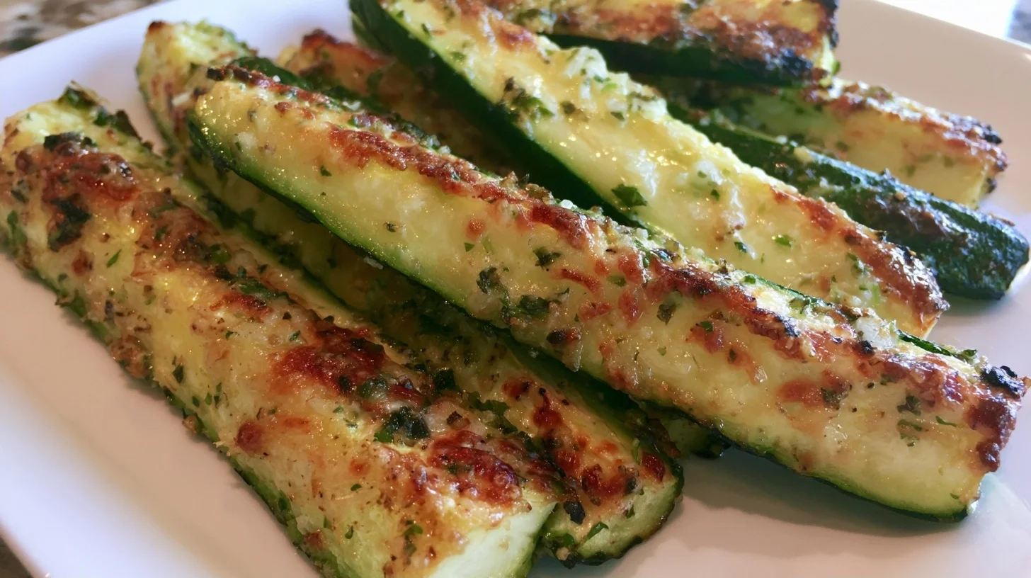 Garlic Parmesan Roasted Zucchini